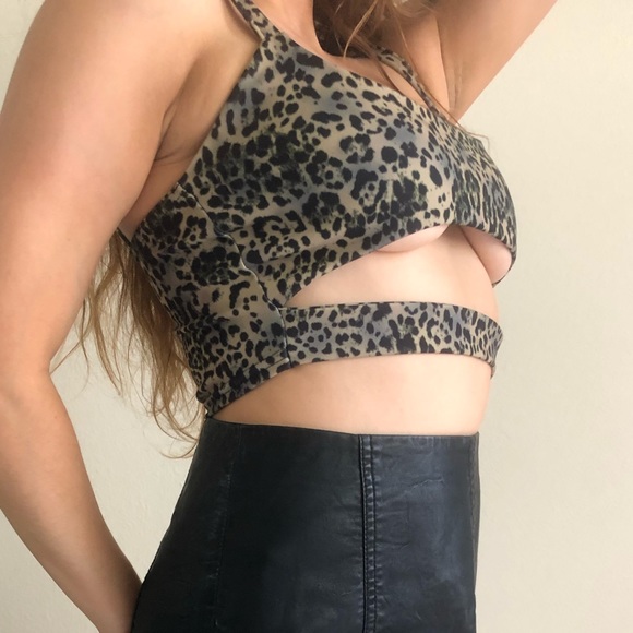 Missguided leopard print underbust bralette - Picture 5 of 5